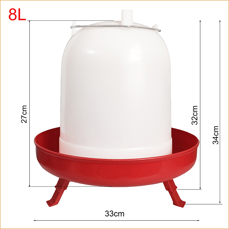 Chicken Drinker Kettle Adjustable Height Legs Hanging Poultry Feeder Bucket Chicken Coop for Free-range or Flat chicken farming