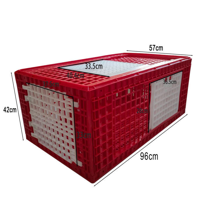 Plastic Turkey Transport Cage Live Chicken Transport Cage Foldable Poultry Transfer Crate Ph-274