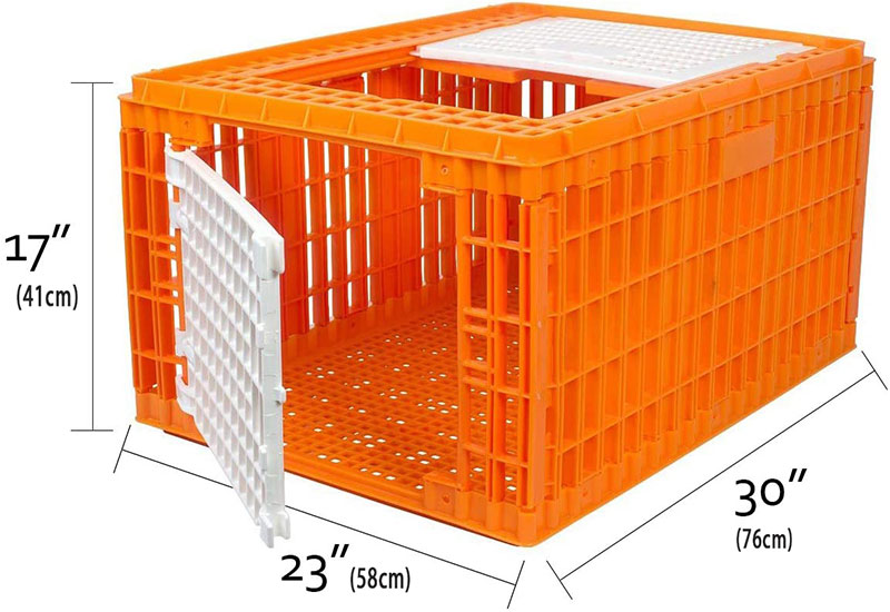 Plastic Turkey Transport Cage Live Chicken Transport Cage Foldable Poultry Transfer Crate Ph-274