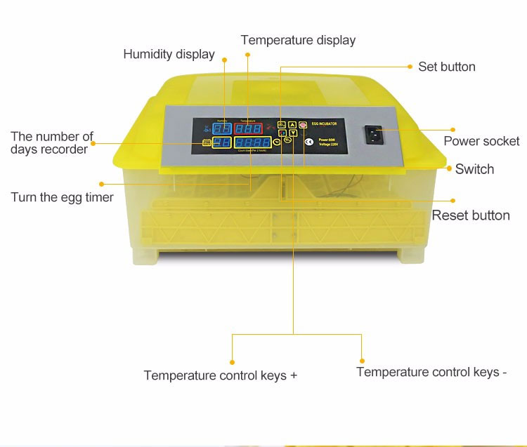 Mini Egg Incubator Fully Automatic Hatching Eggs Machine Chicken Egg Incubators