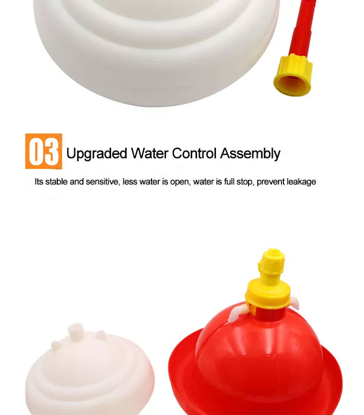 Plasson Automatic Chicken Water Drinking Fountains Hanging Bell Drinker Equipment in Poultry Farm PH-44