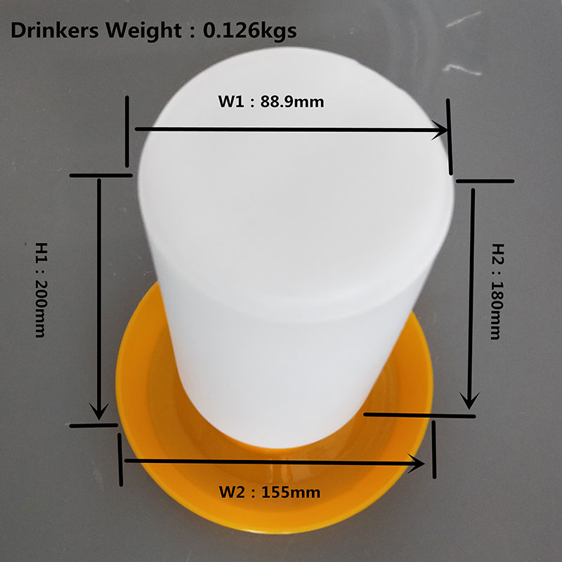 Chicken Feeders And Drinker Barrel Auto Plastic Poultry Feeding and Drinking Bucket Farm Equipment