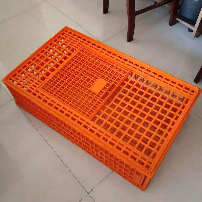 Chicken Transport Cage Foldable Poultry Transfer Box Hen Broiler Turnover Crates Ph-152