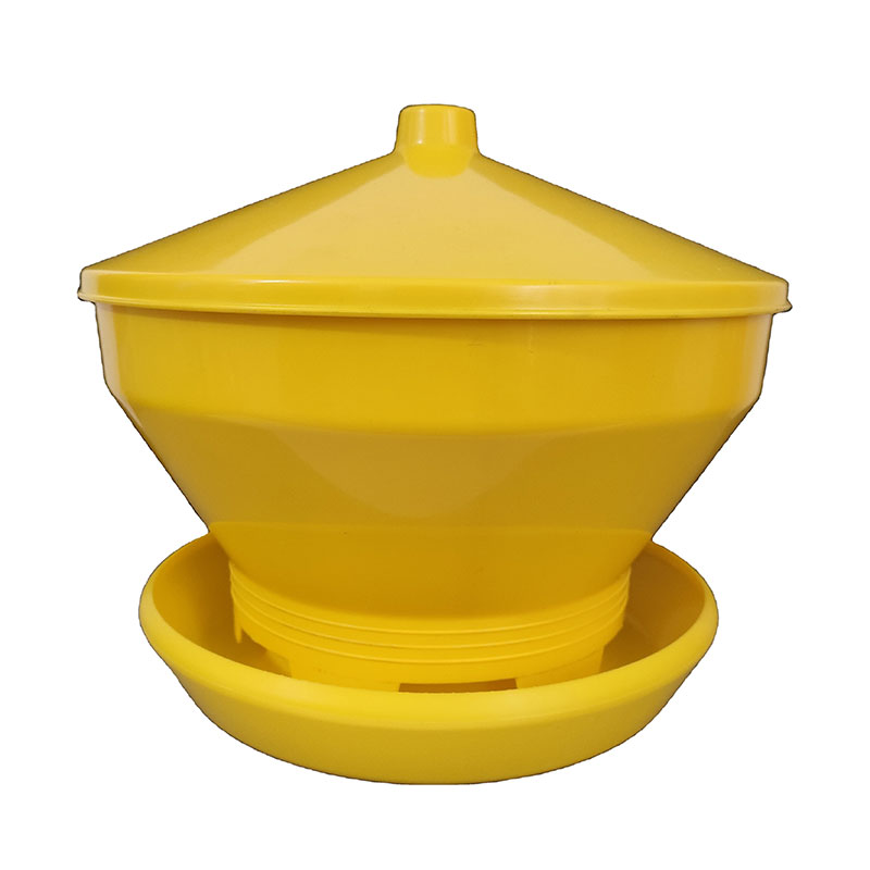 Chicken Feeders Plastic Bucket Automatic Turbo Basin Poultry Barrel Farming Chicken Coop PH-134