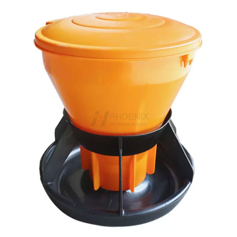 Automatic Plastic Double Side Pig Feeders Double Side Piglets Feeder Livestock Breeding Equipment