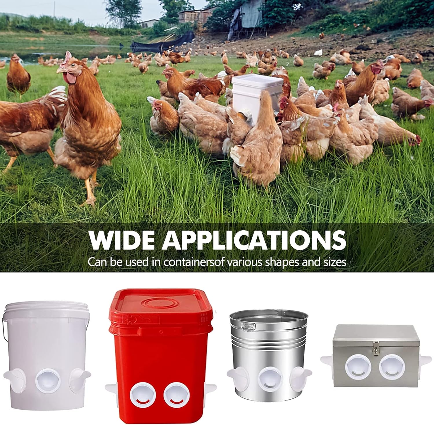 The Perfect Choice for Backyard Chicken Raising: 1L Chick Waterer and 1KG Chick Feeder, DIY Poultry Feeding and Watering System