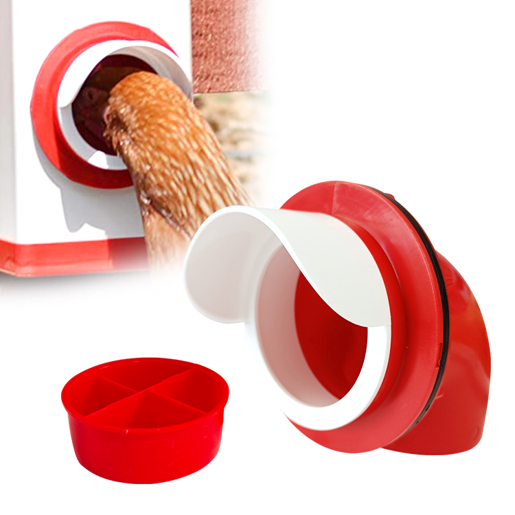 DIY Big Poultry Feeding Port Chicken Feeder Kits for Turkey Ducks Geese With Cover