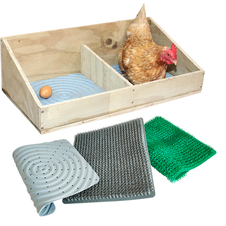 Chicken Coop Artificial Grass Mat Washable Chicken Nesting Pads
