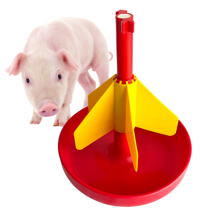 Plastic Piglet Feeder Bowl with Dividers