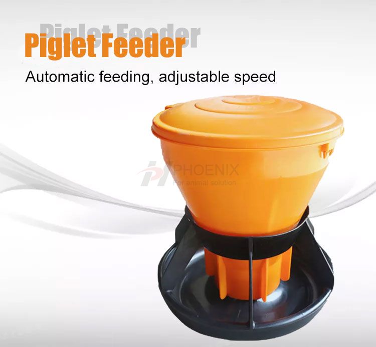 Automatic Plastic Double Side Pig Feeders Double Side Piglets Feeder Livestock Breeding Equipment